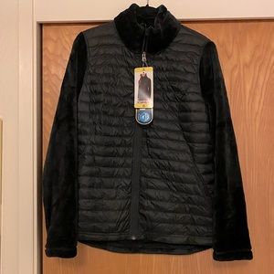 Ultra Light Down Puffer Jacket with Faux Fur